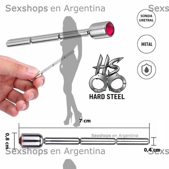 Sonda uretral metalica
